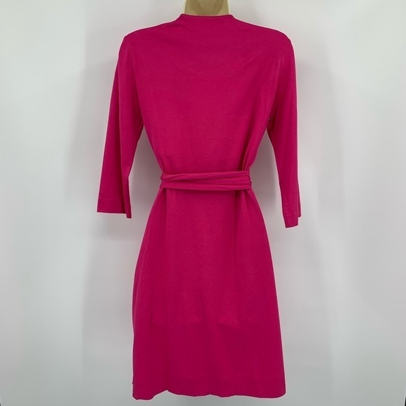 DVF Diane von Furstenberg New Julian two cabaret pink wrap dress new M 8 10 - Picture 3 of 5